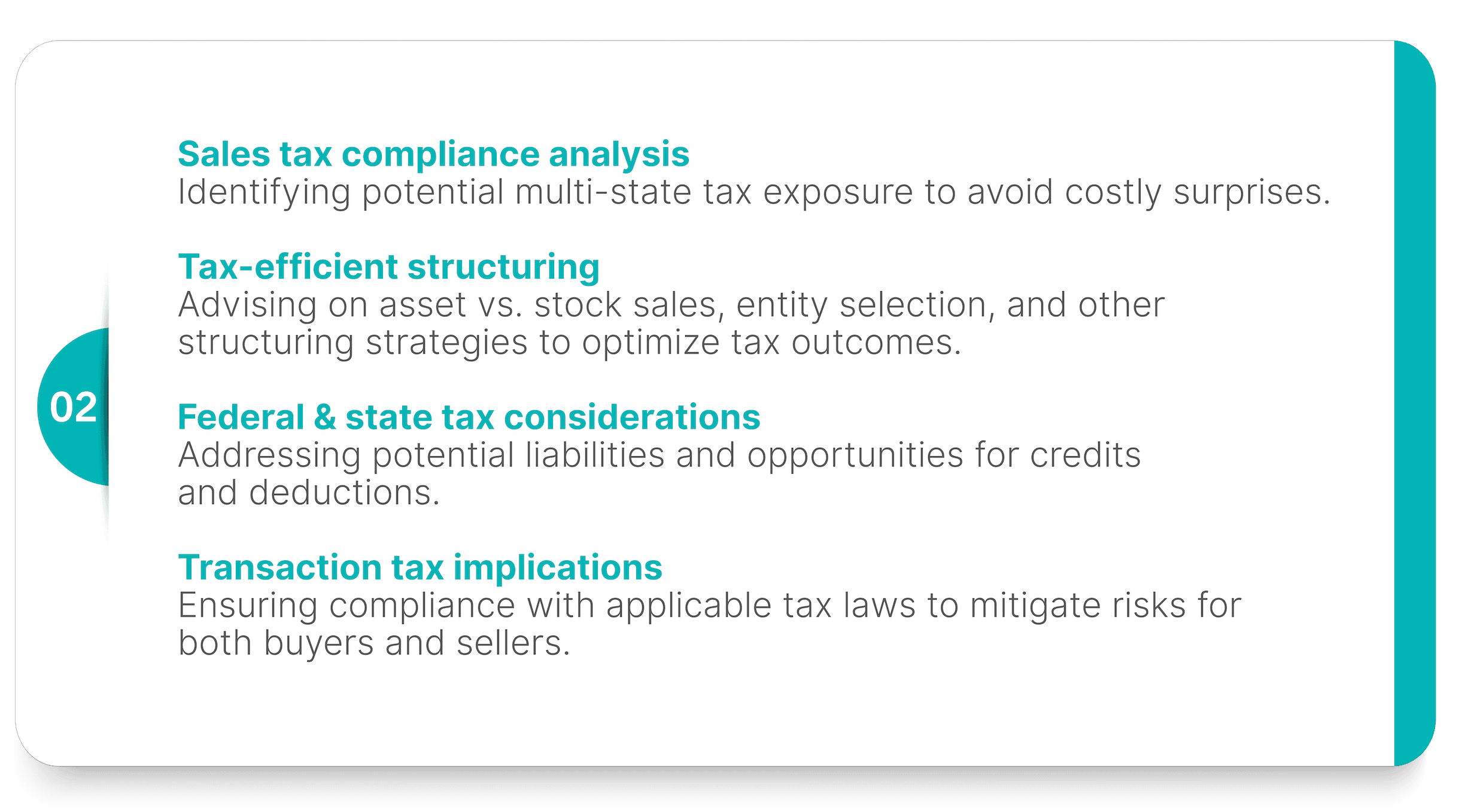 Tax Diligence & Structuring Strategies Graphic