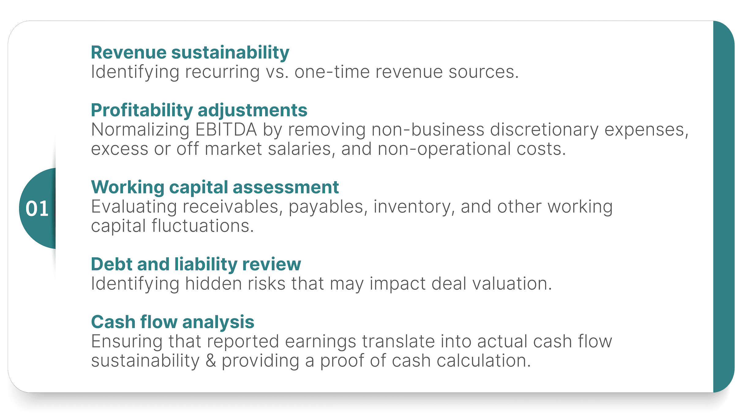 Quality of Earnings (QofE) Analysis Graphic